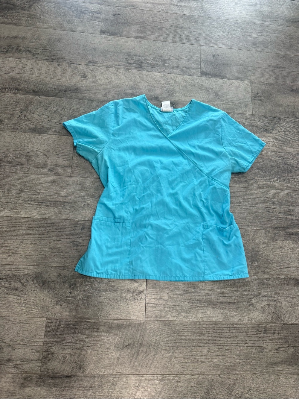 Sb scrubs blue teal scrub top